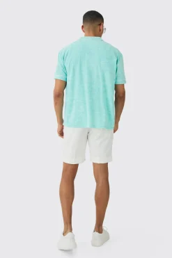 boohooMAN Contrast Piping Towelling Shirt | UK| Shirts