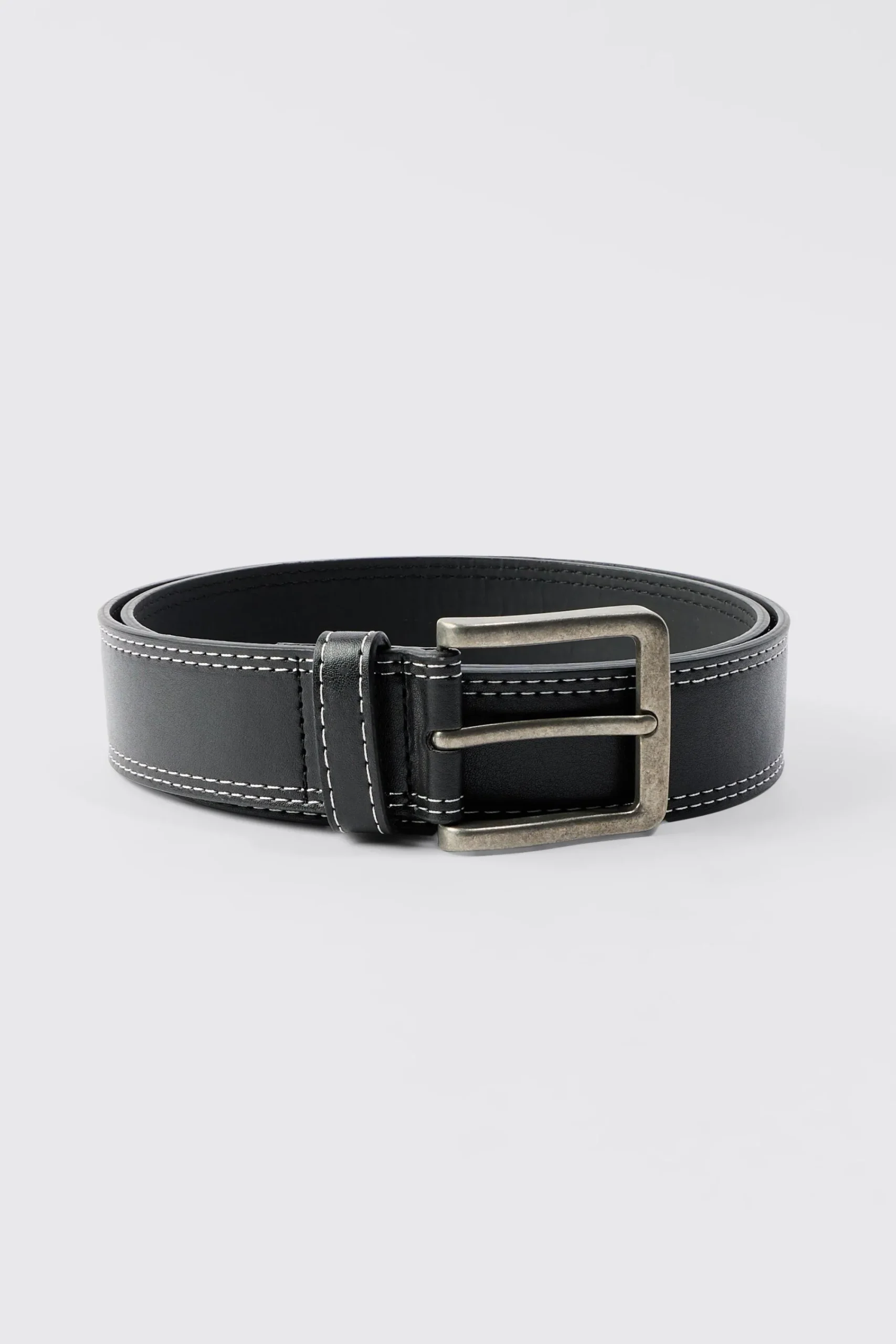 boohooMAN Contrast Stitch Belt | UK| Belts