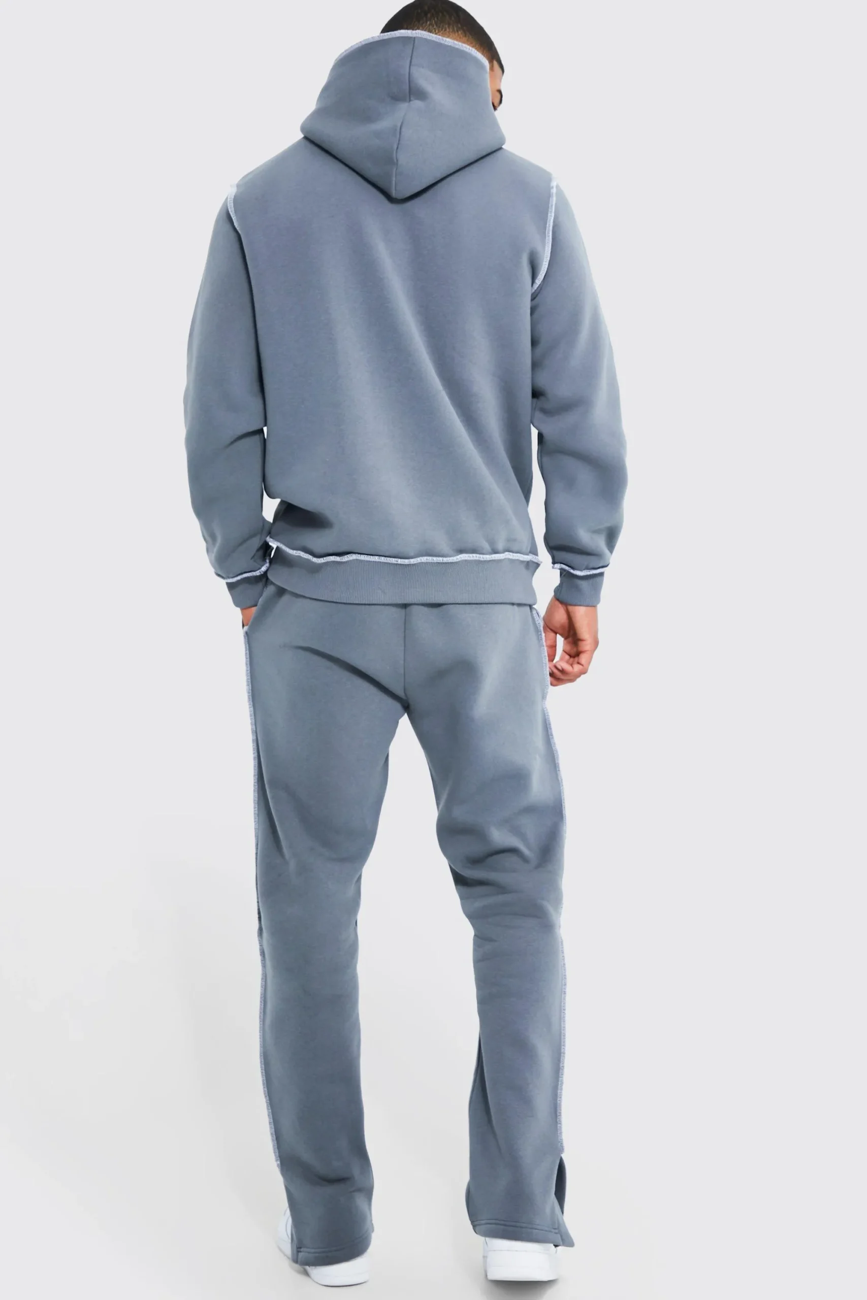 boohooMAN Contrast Stitch Detail Hoodie | UK| Hoodies & Sweatshirts