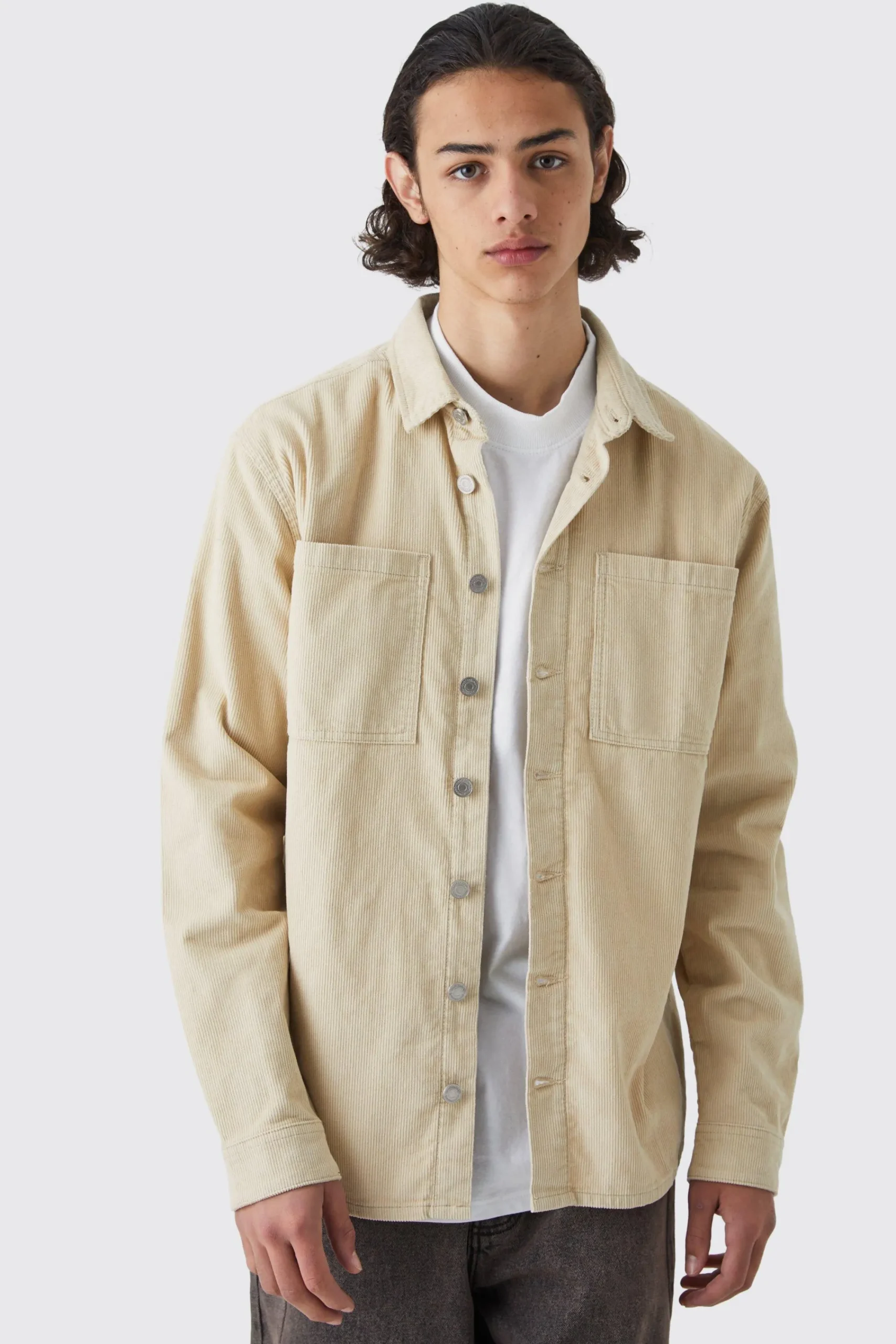 boohooMAN Cord Cargo Overshirt | UK| Shirts