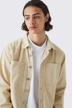 boohooMAN Cord Cargo Overshirt | UK| Shirts