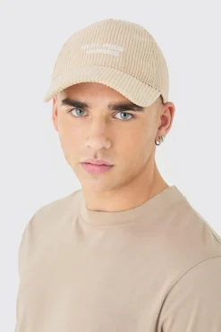 boohooMAN Cord Homme Embroidered Cap In | UK| Hats & Caps
