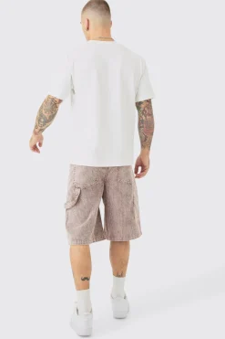 boohooMAN Corduroy Acid Wash Carpenter Jort In | UK| Shorts|Jeans
