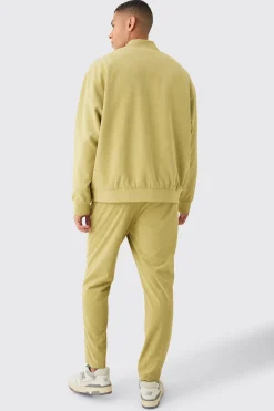 boohooMAN Corduroy Elasticated Waist Tapered Trousers | UK| Suits & Tailoring|Trousers