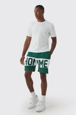 boohooMAN Core Fit Cropped T-shirt & Short Set | UK| Sets & Co-Ords|Tracksuits