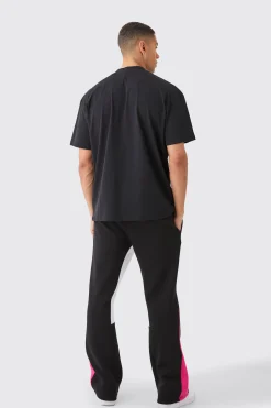 boohooMAN Core Gusset Paint Splatter Joggers | UK| Joggers