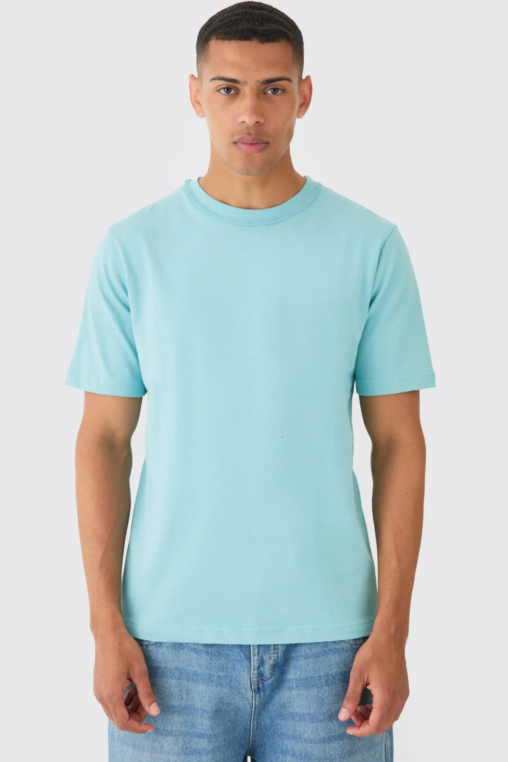 Core Heavy Carded Layed On Neck T-shirt | UK^boohooMAN Hot