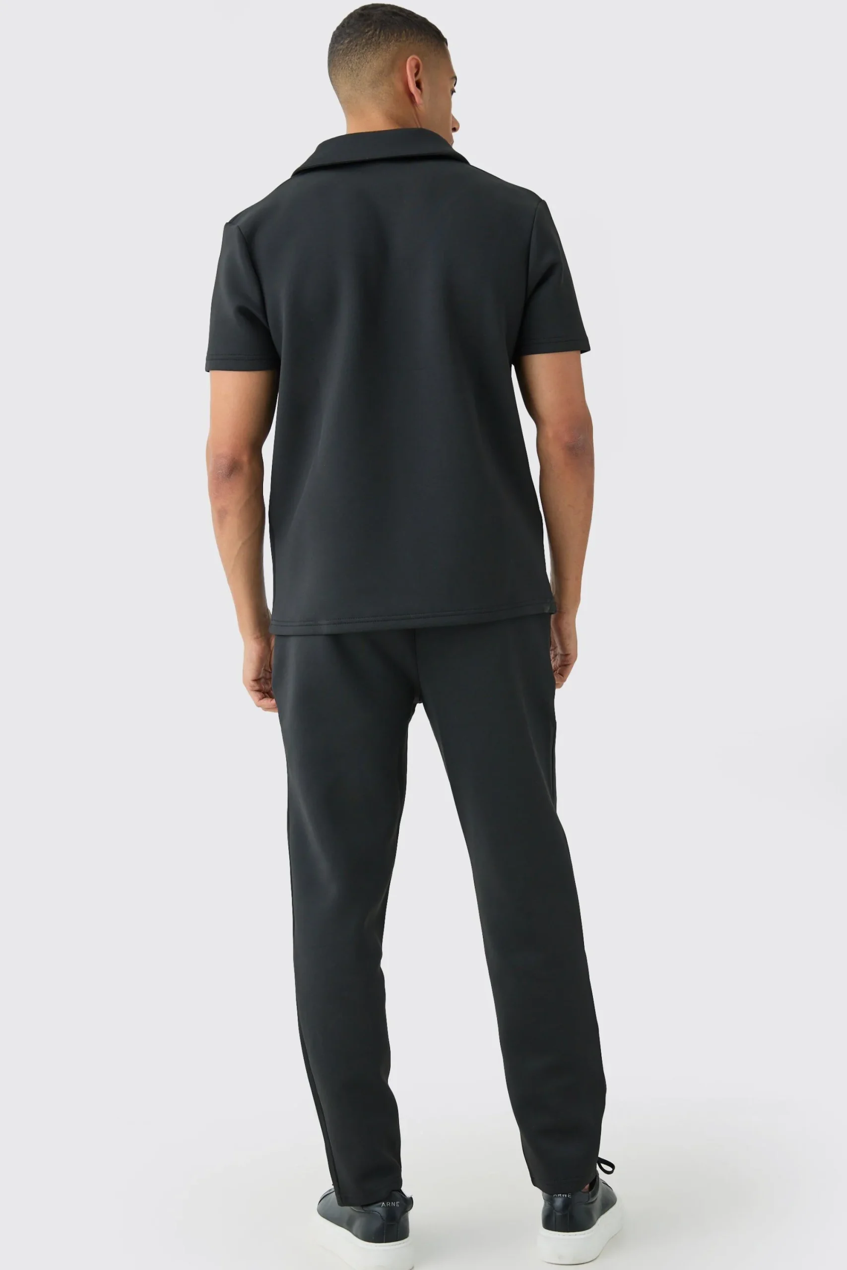 boohooMAN Core Revere Scuba Polo & Jogger Set | UK| Tracksuits