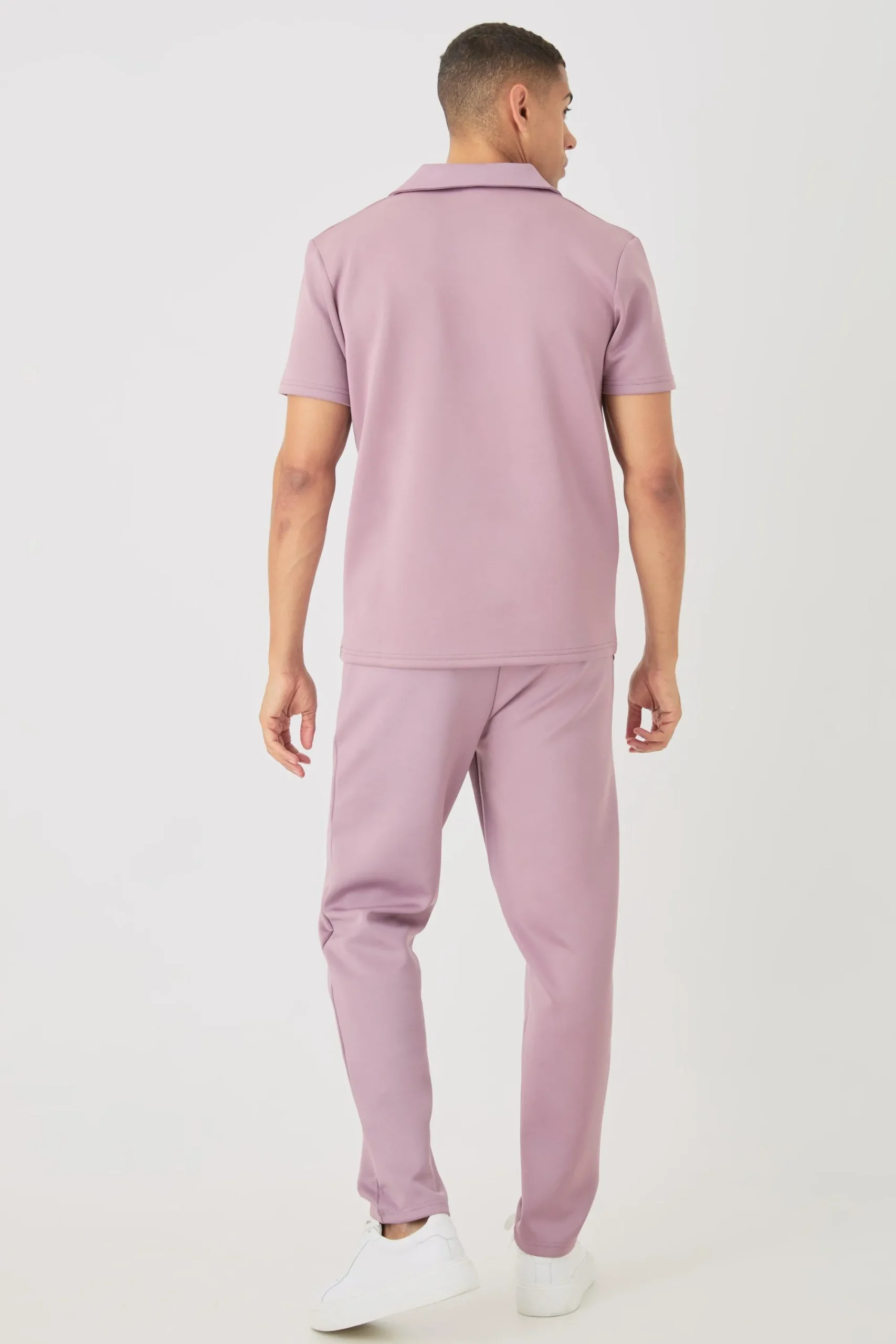 boohooMAN Core Revere Scuba Polo & Jogger Set | UK| Tracksuits