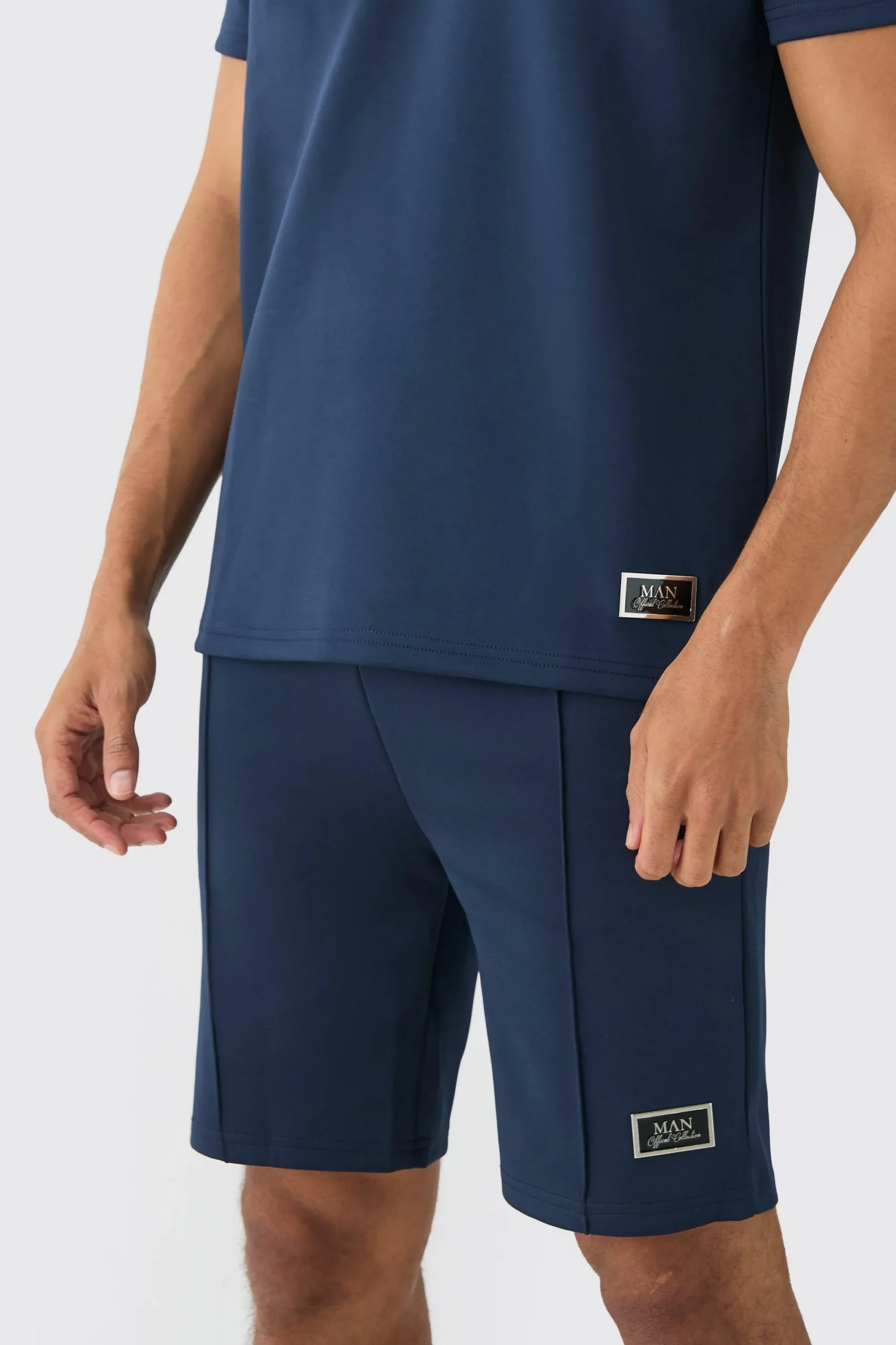 boohooMAN Core Revere Scuba Polo & Short Set | UK| Sets & Co-Ords|Tracksuits
