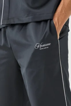 boohooMAN Core Split Hem Satin Trouser | UK| Trousers|Sets & Co-Ords