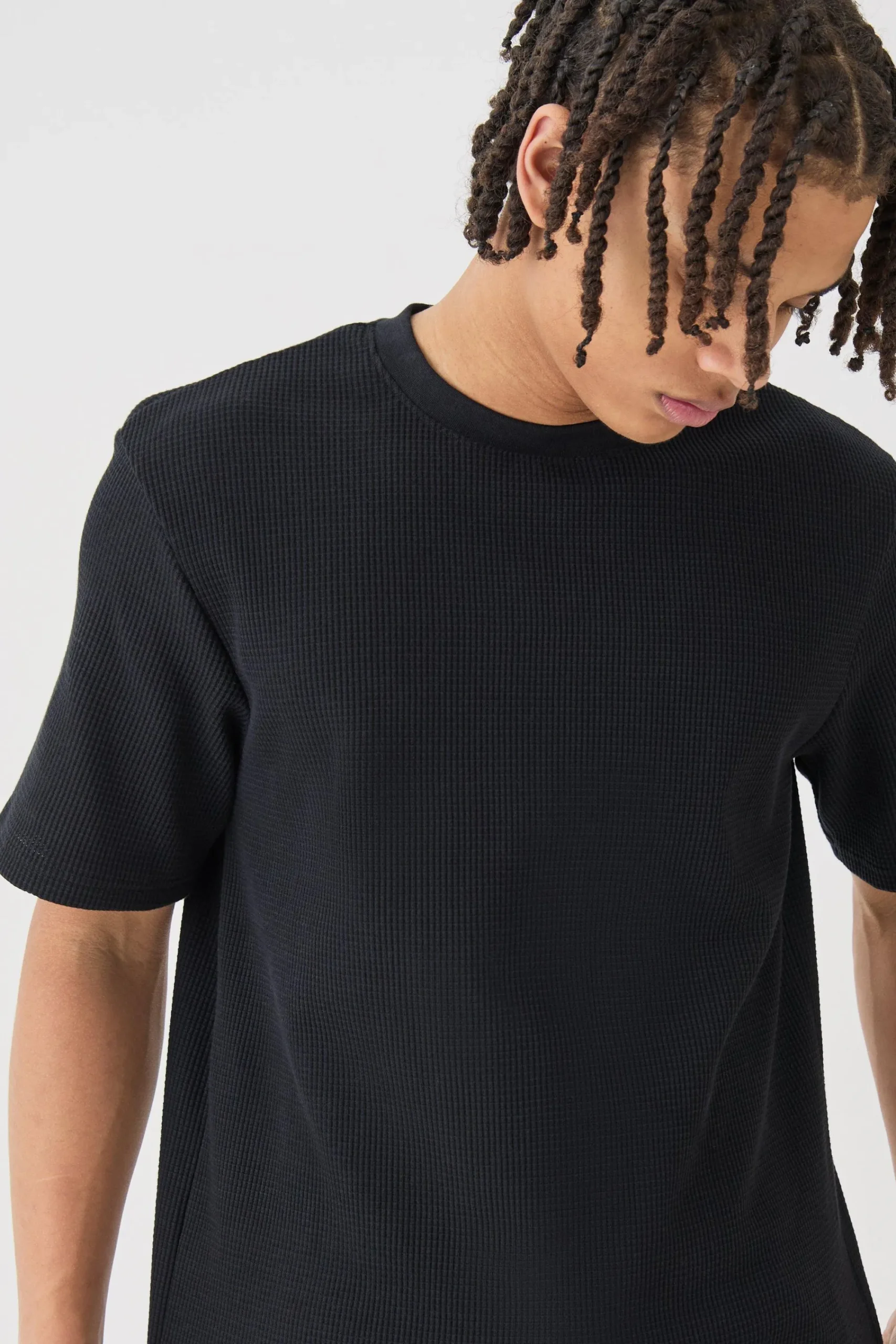 Core Waffle T-shirt | UK^boohooMAN Best