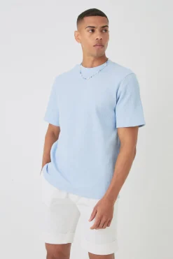 Core Waffle T-shirt | UK^boohooMAN