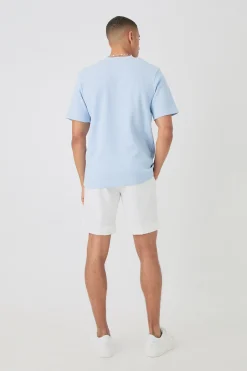 Core Waffle T-shirt | UK^boohooMAN