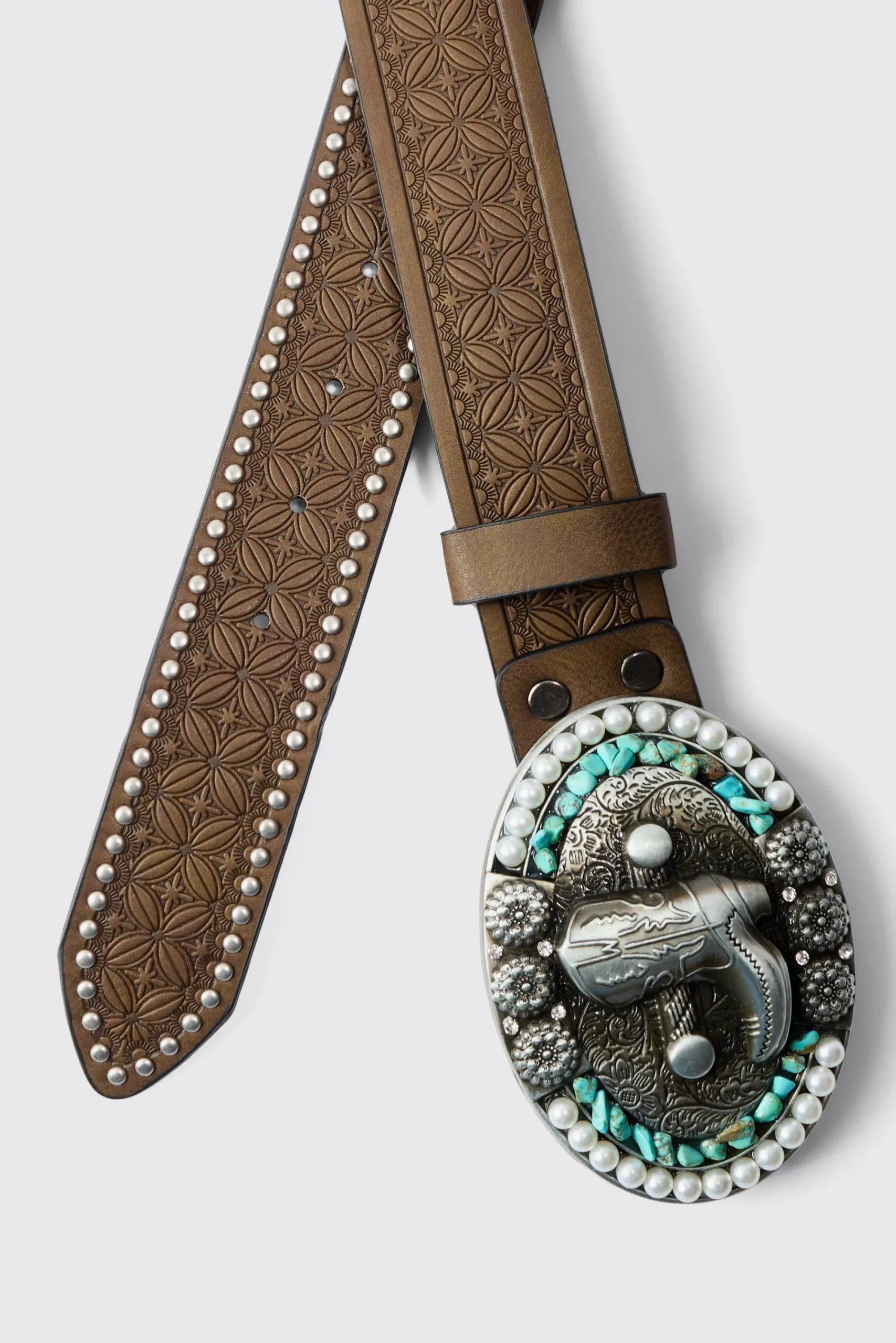 boohooMAN Cowboy Boot Belt | UK| Belts|Boots