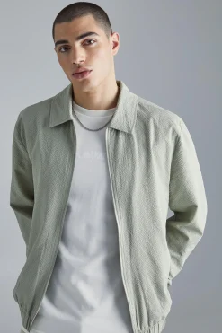 boohooMAN Crinkle Harrington | UK| Coats & Jackets