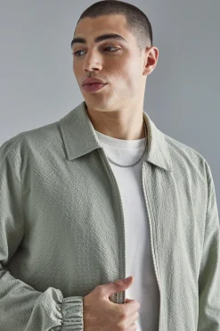 boohooMAN Crinkle Harrington | UK| Coats & Jackets