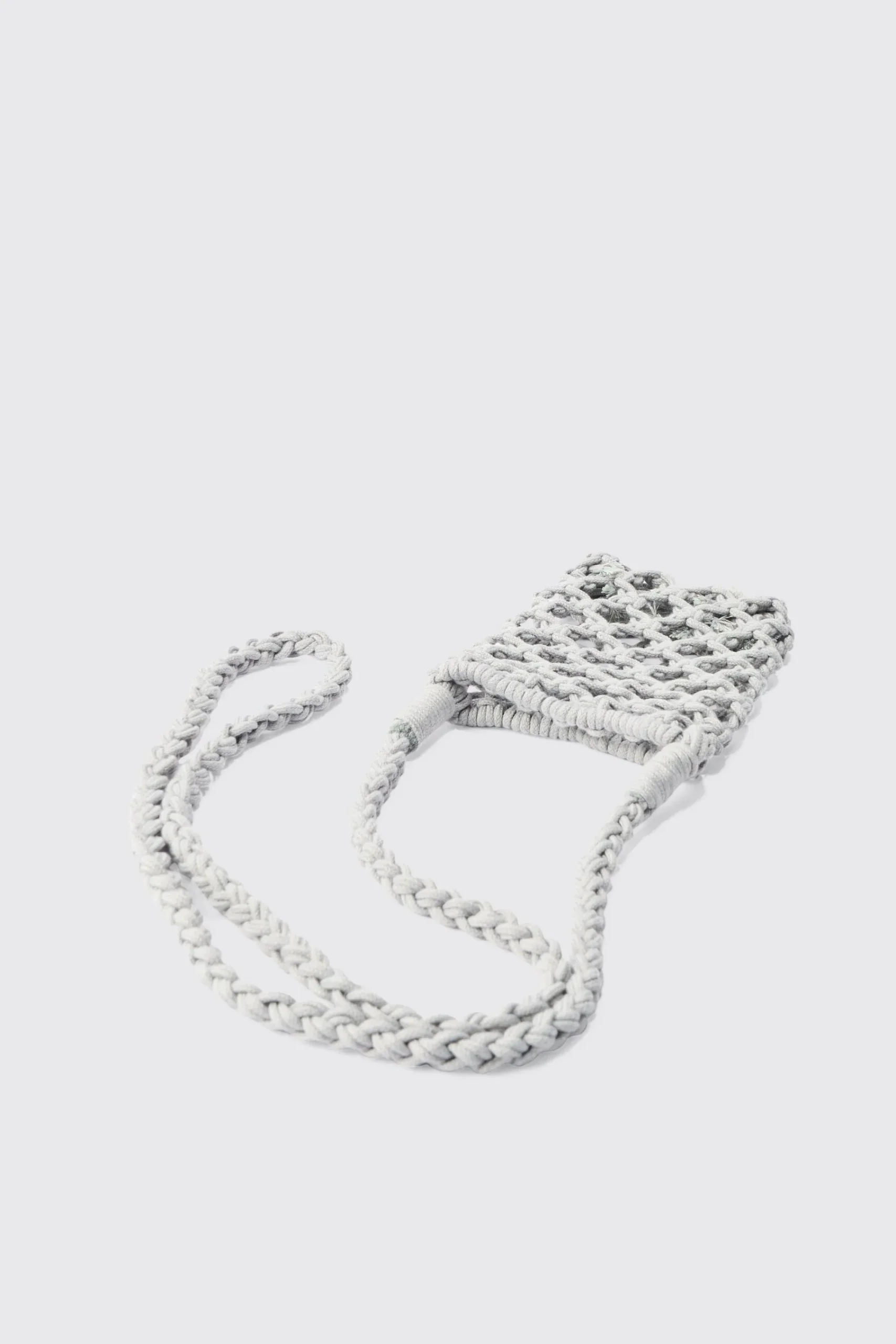 boohooMAN Crochet Bottle Bag In | UK| Bags & Wallets