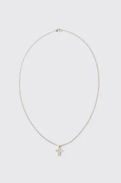 boohooMAN Cross Pendant Necklace In | UK| Jewellery & Watches