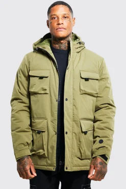 boohooMAN 3d Pocket Smart Parka | UK| Coats & Jackets