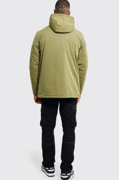 boohooMAN 3d Pocket Smart Parka | UK| Coats & Jackets