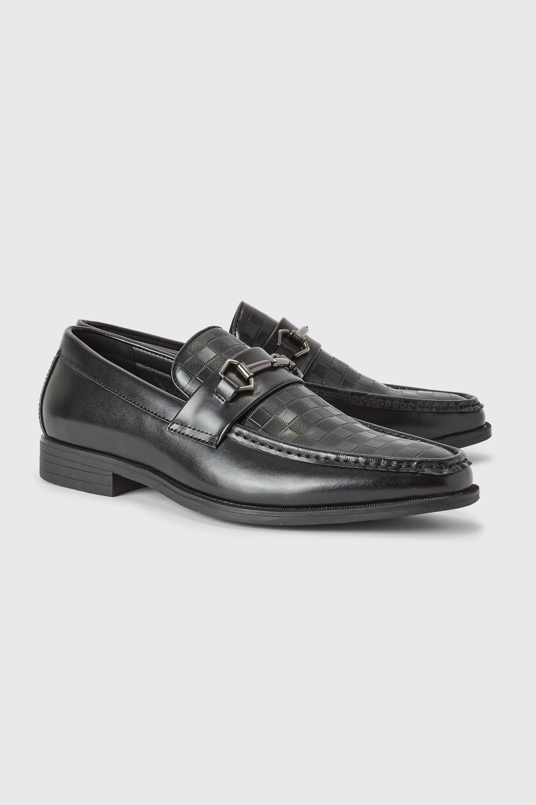 boohooMAN Debossed Snaffle Loafer | UK| Smart Shoes