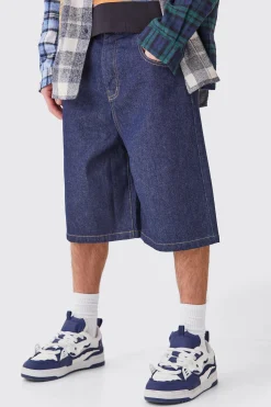 boohooMAN Denim Jorts In | UK| Shorts