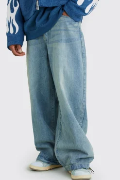 boohooMAN Denim Parachute Jean | UK| Trousers|Jeans