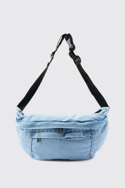 boohooMAN Denim Sling Bag | UK| Bags & Wallets