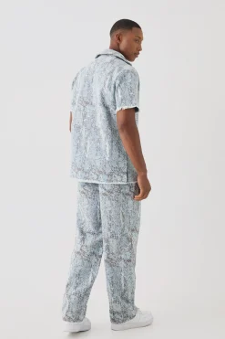 boohooMAN Denim Tapestry Relaxed Fit Jeans | UK| Jeans