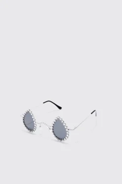 boohooMAN Diamante Tear Drop Sunglasses | UK| Sunglasses