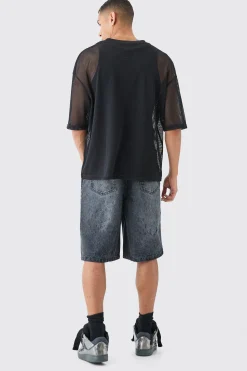 boohooMAN Distressed Regular Denim Jorts | UK| Shorts