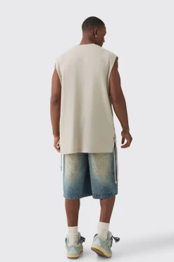 boohooMAN Distressed Regular Denim Jorts | UK| Shorts
