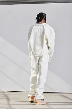 boohooMAN Distressed Seam Denim Jacket And Jean Co-ord | UK| Sets & Co-Ords