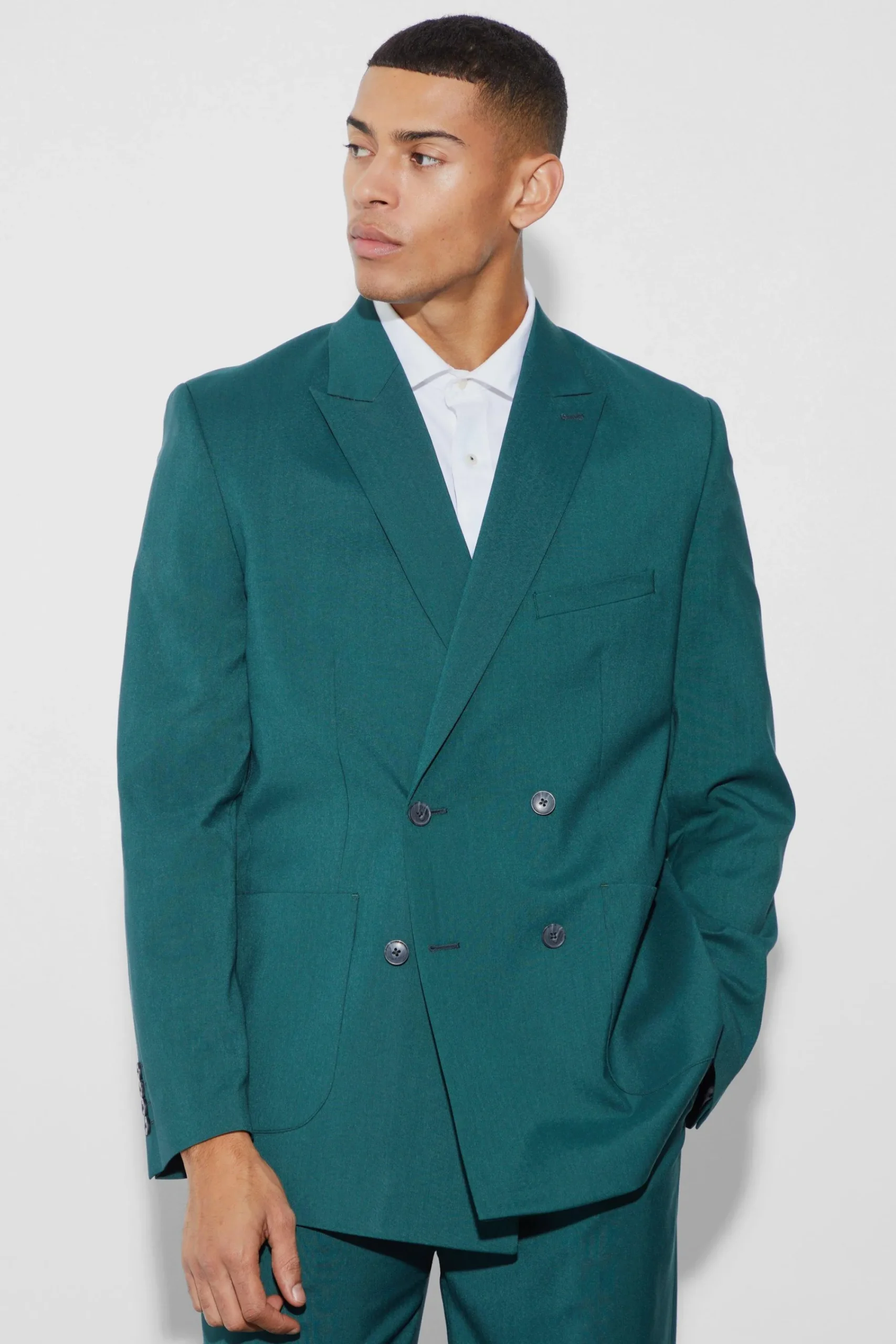 boohooMAN Double Breasted Relaxed Fit Blazer | UK| Suits & Tailoring
