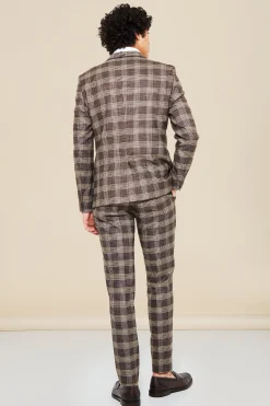 boohooMAN Double Breasted Slim Check Suit Jacket | UK| Suits & Tailoring