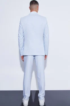 boohooMAN Double Breasted Slim Textured Suit Jacket | UK| Suits & Tailoring