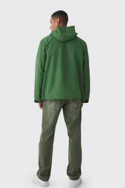 boohooMAN Double Zip Hooded Windbreaker In | UK| Coats & Jackets