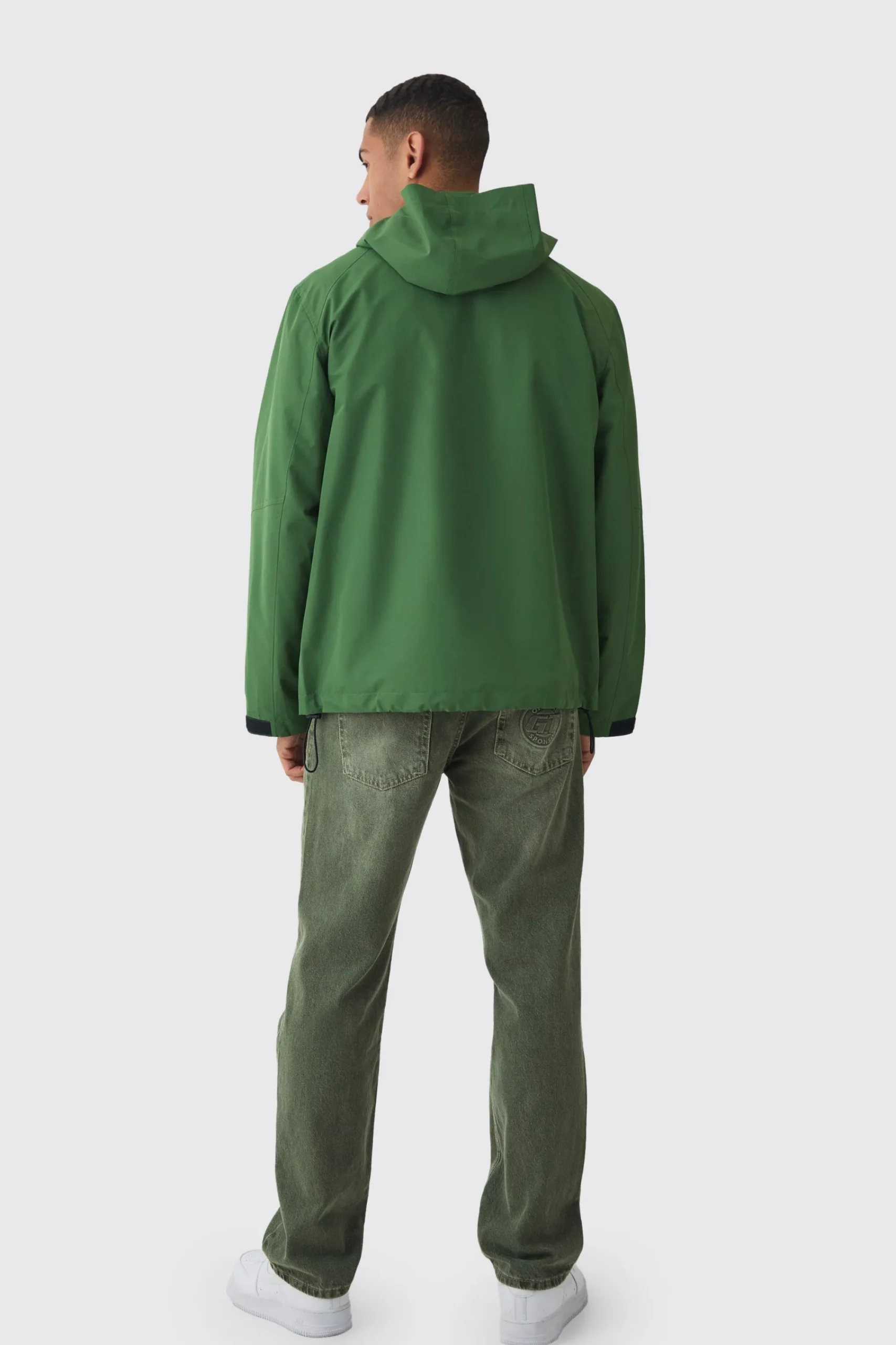 boohooMAN Double Zip Hooded Windbreaker In | UK| Coats & Jackets