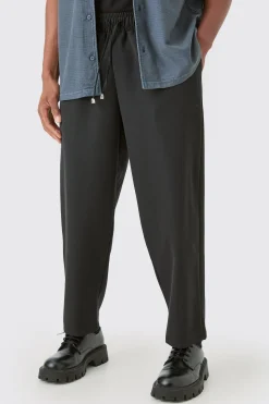 boohooMAN Drawcord Waist Oversized Skate Trousers | UK| Suits & Tailoring|Trousers