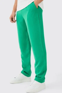 boohooMAN Drawcord Waist Straight Trousers | UK| Suits & Tailoring|Trousers