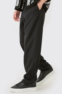 boohooMAN Drawcord Waist Straight Trousers | UK| Suits & Tailoring|Trousers