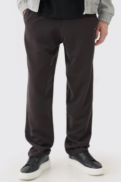 boohooMAN Drawcord Waist Straight Trousers | UK| Suits & Tailoring|Trousers