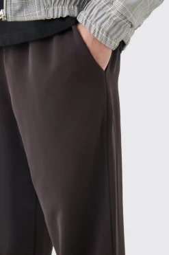 boohooMAN Drawcord Waist Straight Trousers | UK| Suits & Tailoring|Trousers