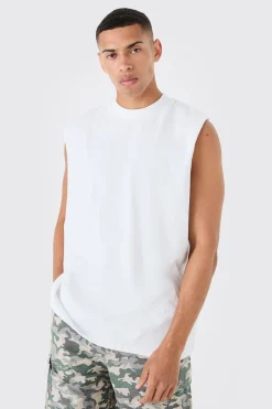 Drop Armhole Extended Neck Tank | UK^boohooMAN Outlet