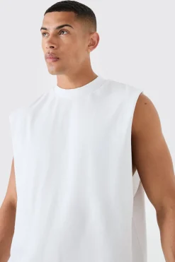 Drop Armhole Extended Neck Tank | UK^boohooMAN Outlet