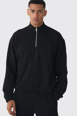 boohooMAN EDITION Oversized Boxy Heavyweight Funnel Neck Sweatshirt | UK| Hoodies & Sweatshirts