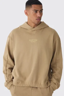 boohooMAN EDITION Oversized Boxy Heavyweight Hoodie | UK| Hoodies & Sweatshirts