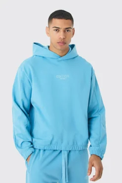 boohooMAN EDITION Oversized Boxy Heavyweight Hoodie | UK| Hoodies & Sweatshirts