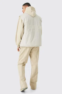 boohooMAN EDITION Oversized Funnel Neck Padded Gilet | UK| Coats & Jackets